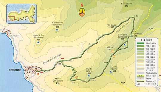 Itinerario La Valle di Pomonte
